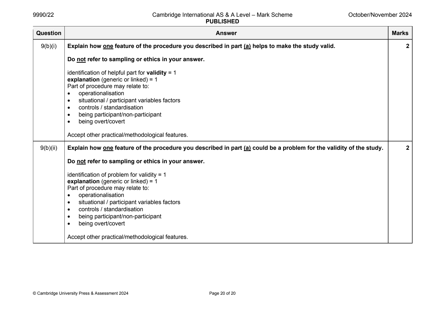 9990-2024-on-22-q09 official mark scheme page