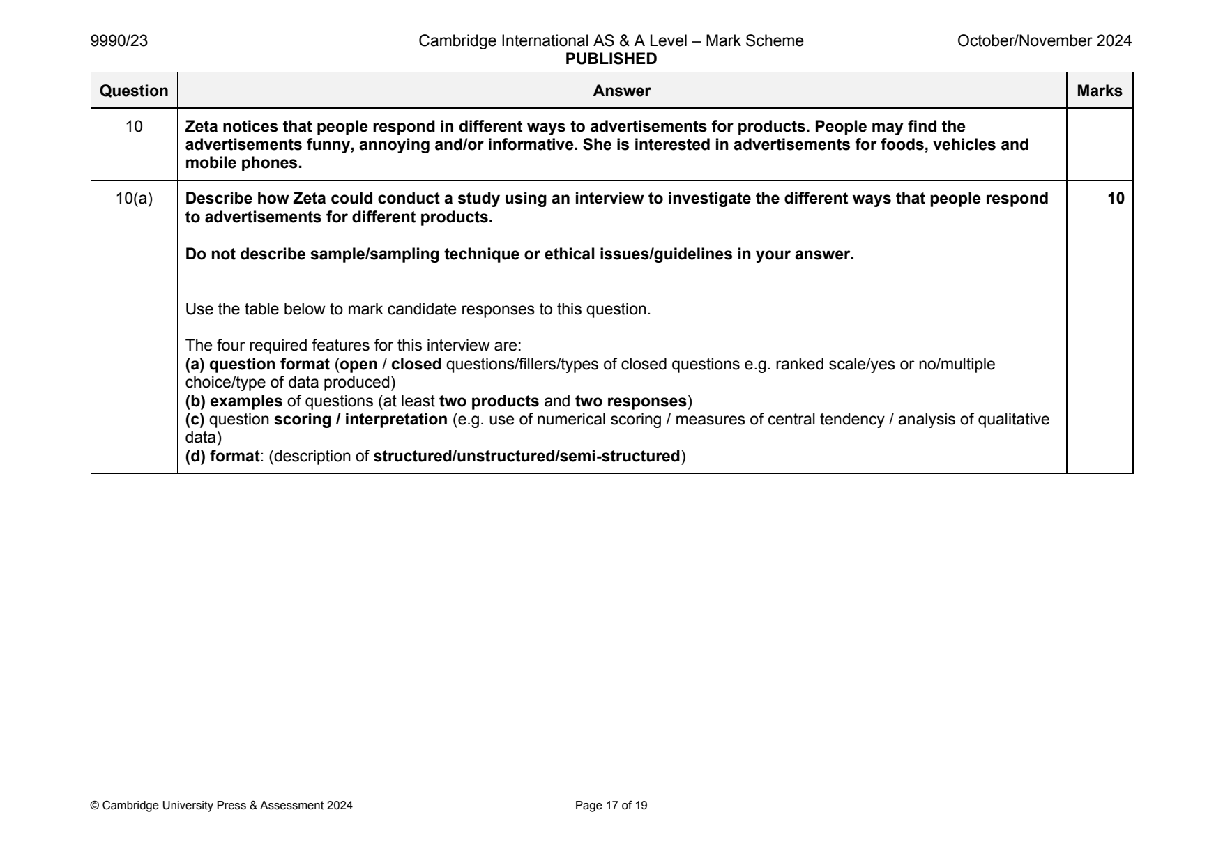 9990-2024-on-23-q10 official mark scheme page