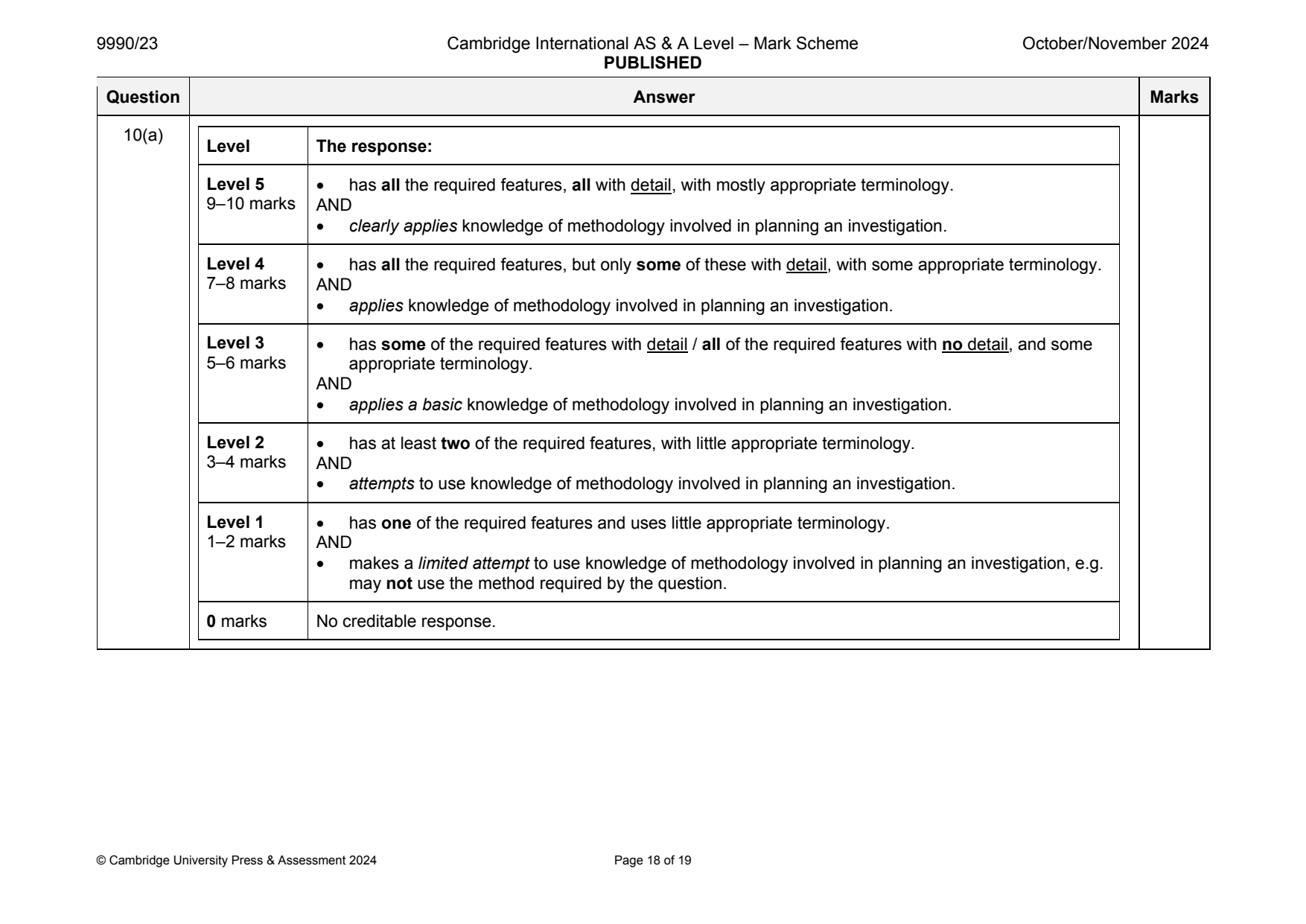 9990-2024-on-23-q10 official mark scheme page