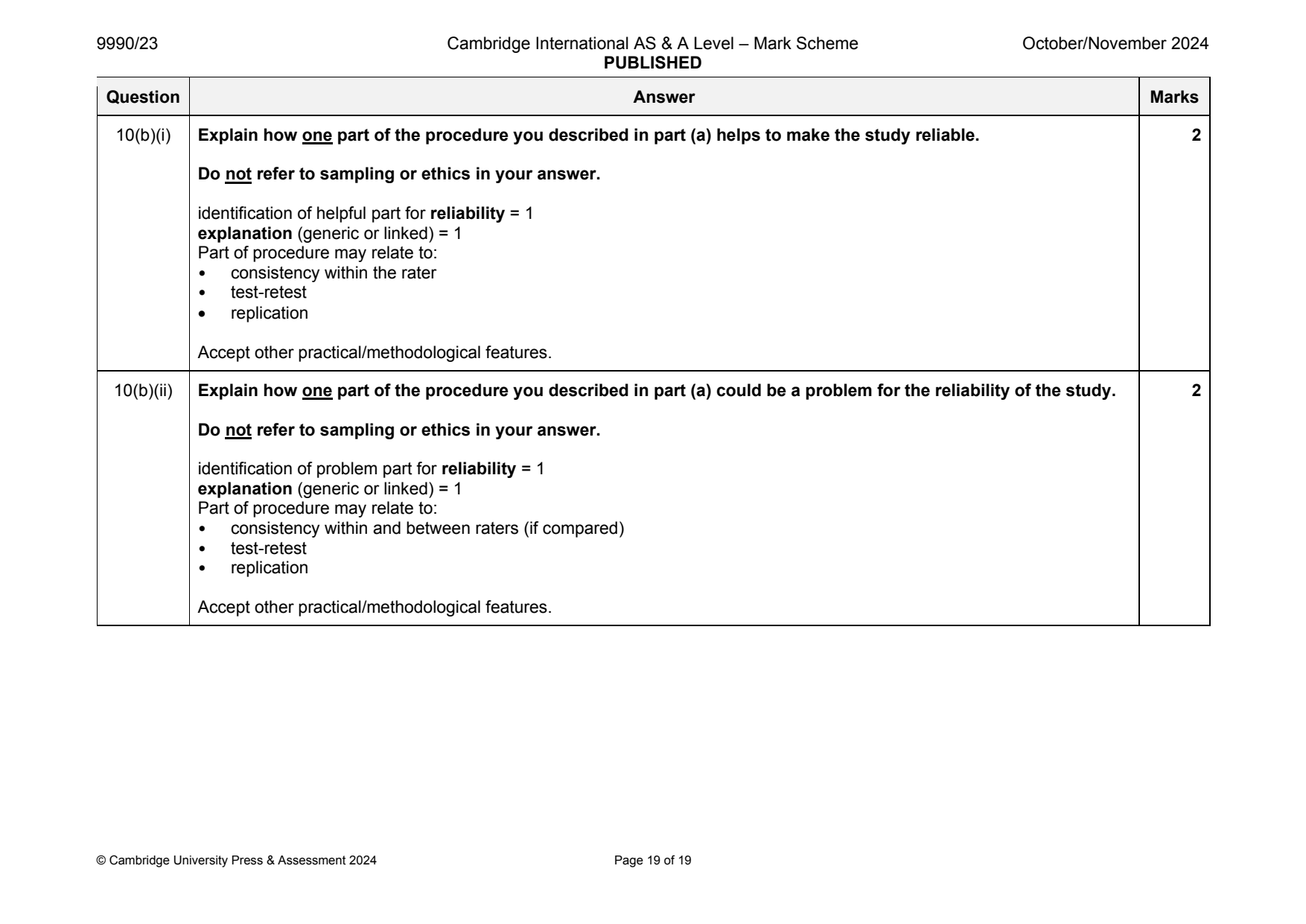 9990-2024-on-23-q10 official mark scheme page