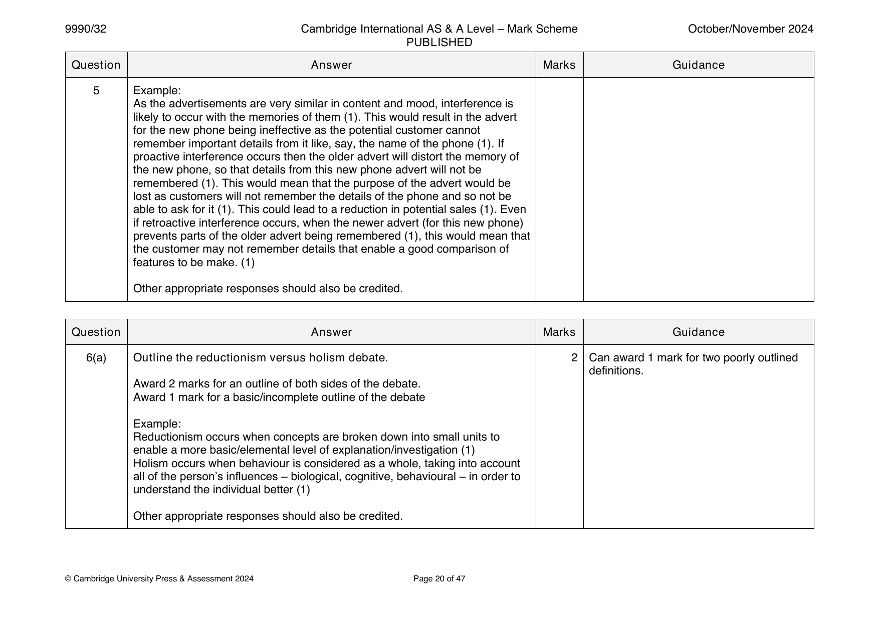 9990-2024-on-32-q05 official mark scheme page