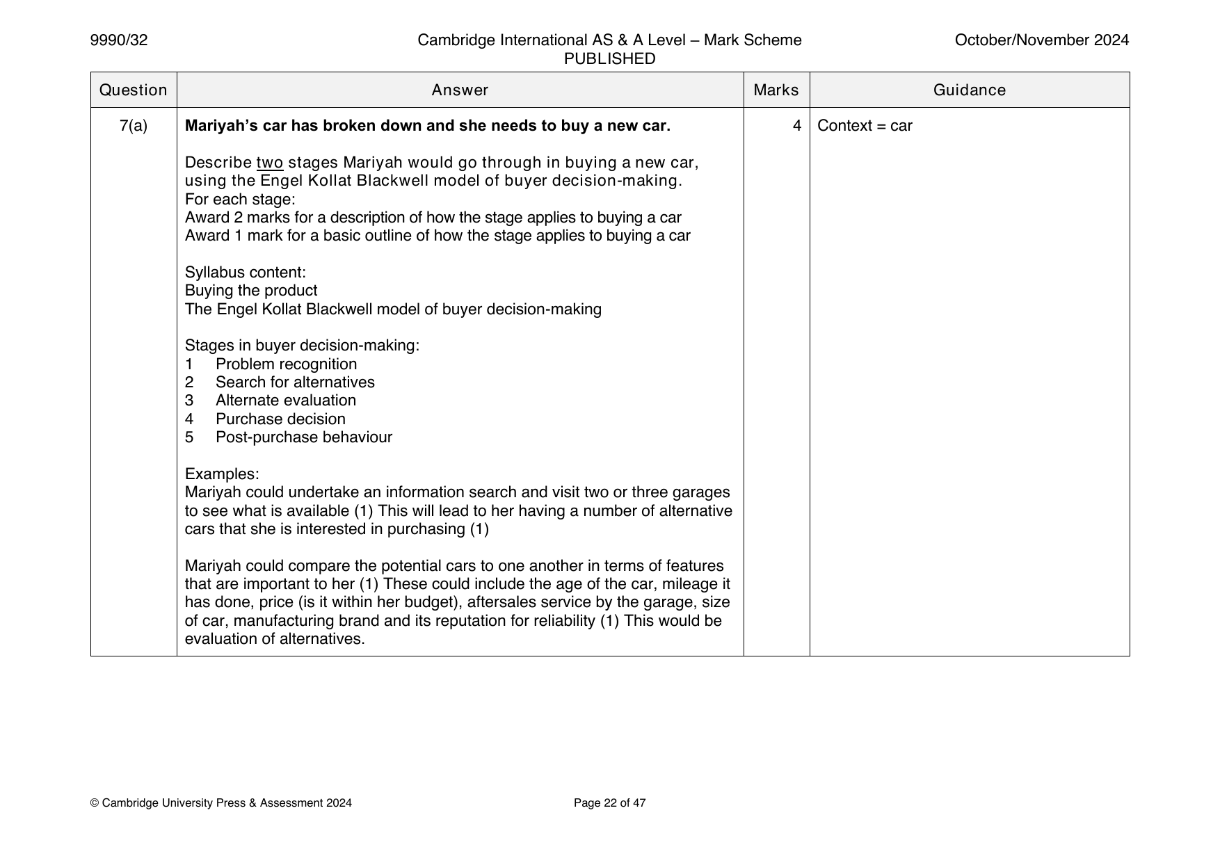 9990-2024-on-32-q07 official mark scheme page