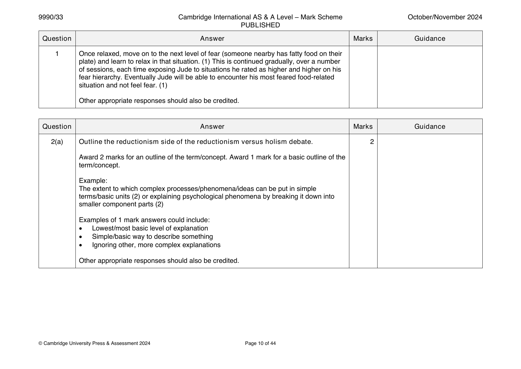 9990-2024-on-33-q01 official mark scheme page