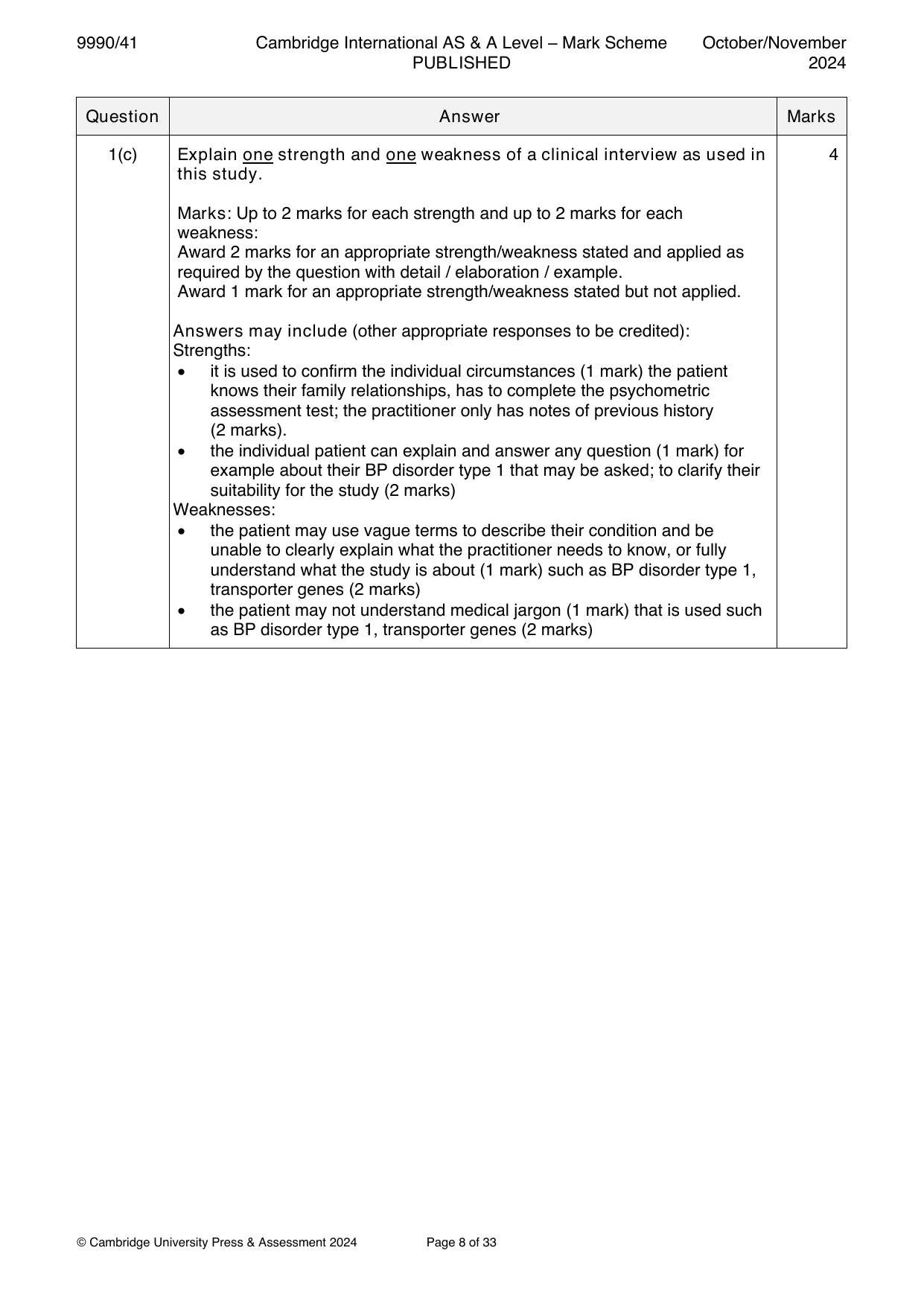 9990-2024-on-41-q01 official mark scheme page
