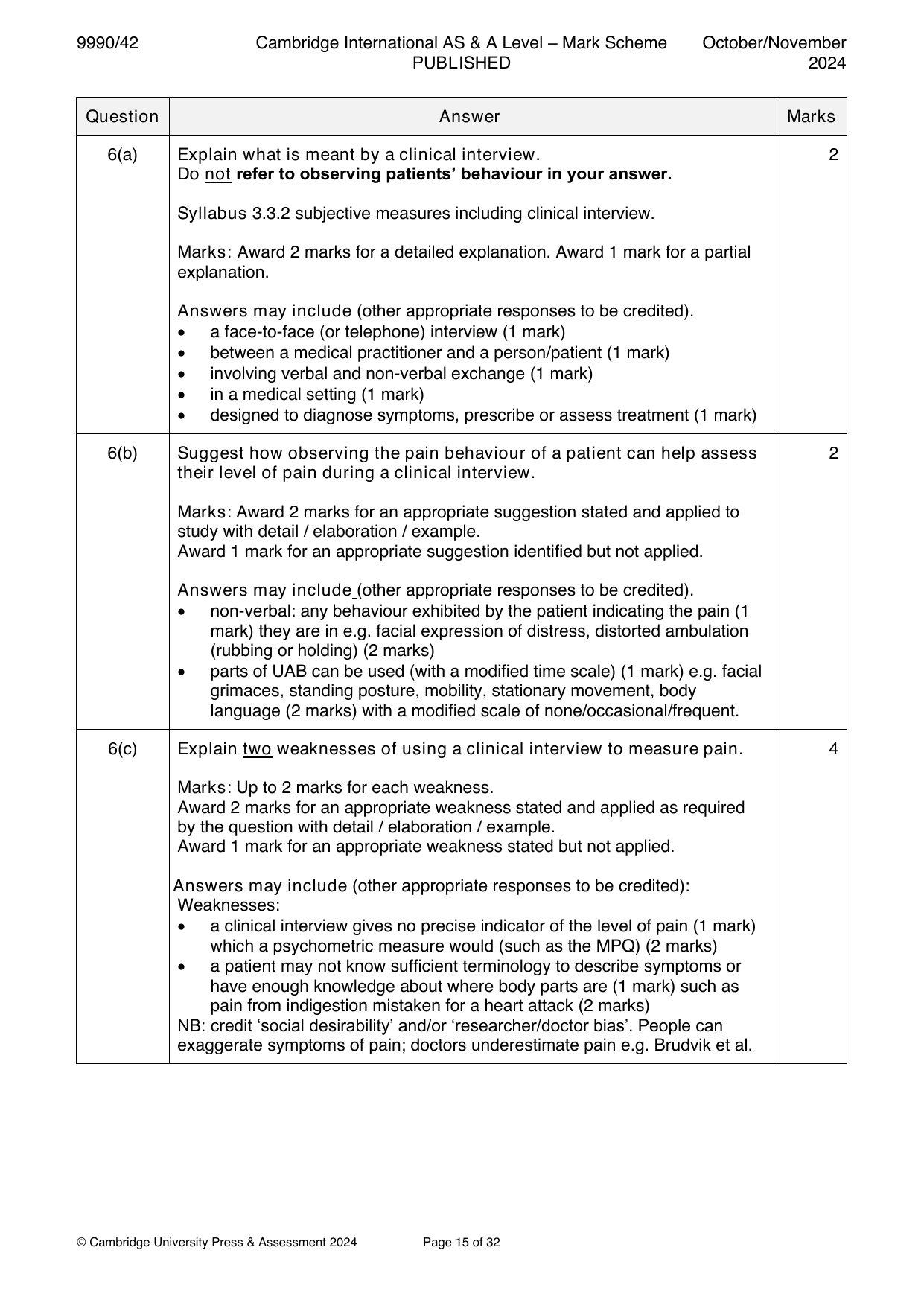 9990-2024-on-42-q06 official mark scheme page