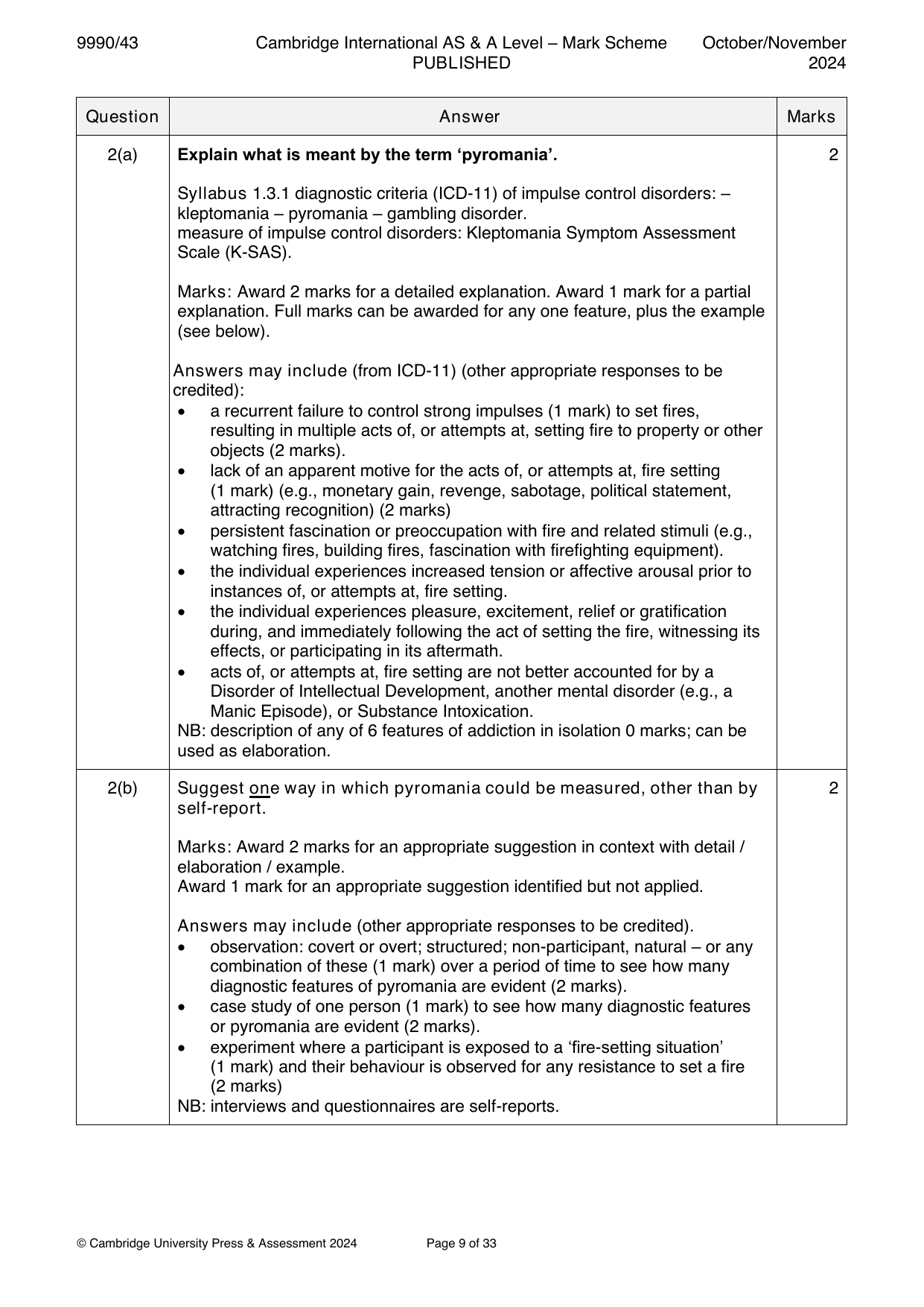 9990-2024-on-43-q02 official mark scheme page
