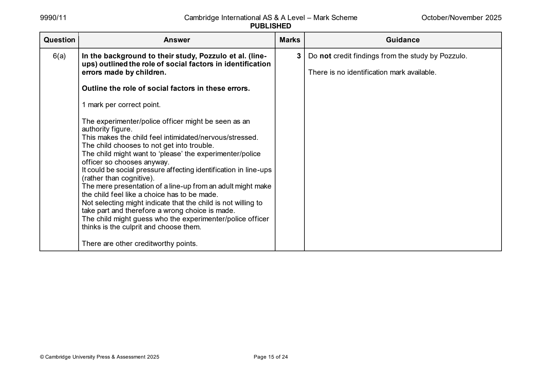 9990-2025-on-11-q06 official mark scheme page