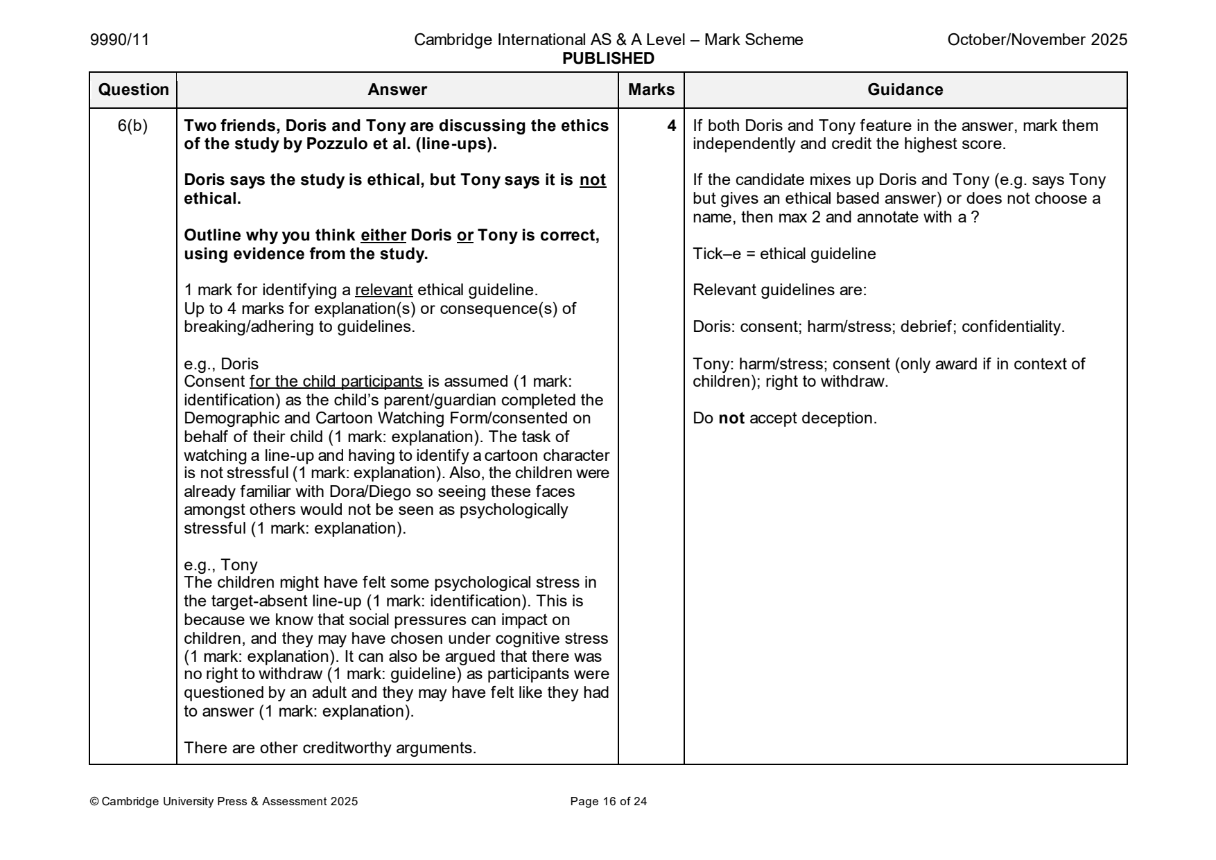 9990-2025-on-11-q06 official mark scheme page