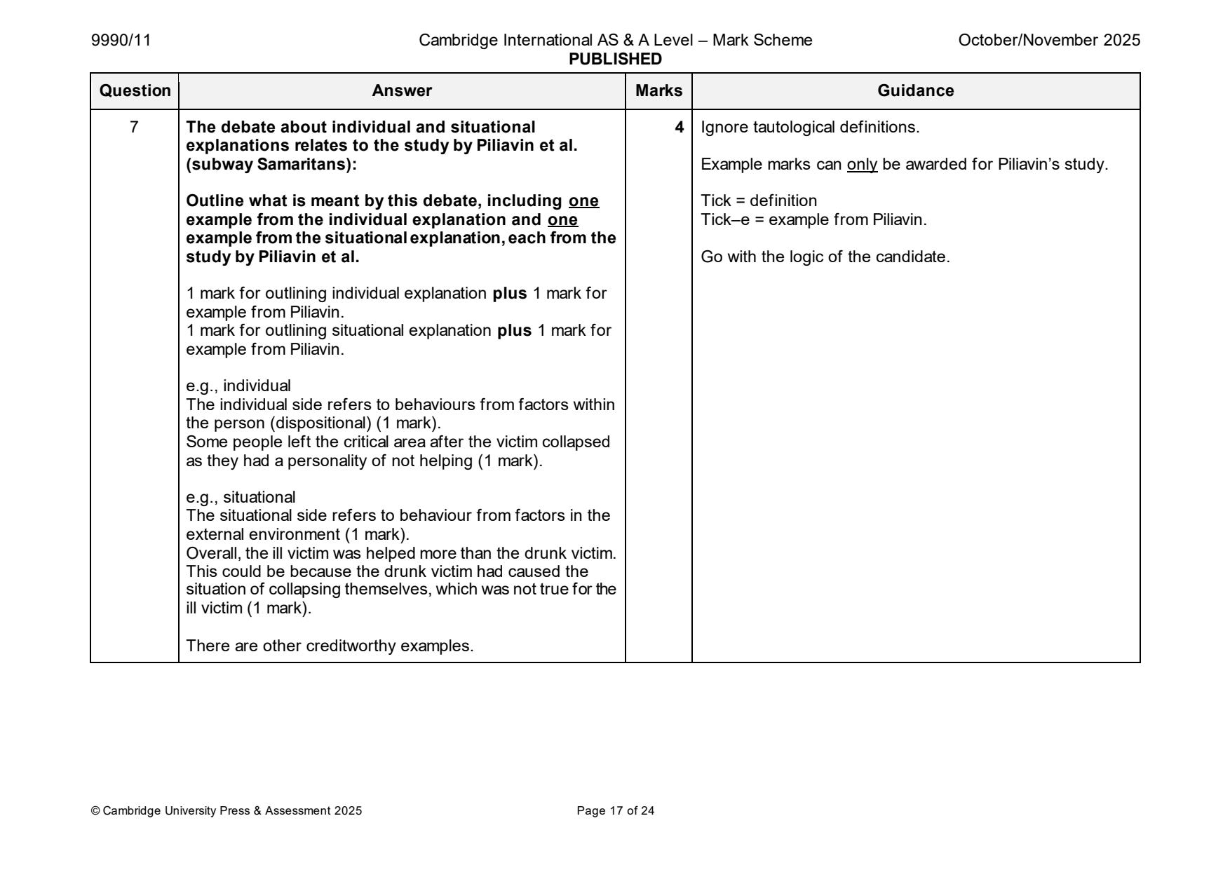 9990-2025-on-11-q07 official mark scheme page