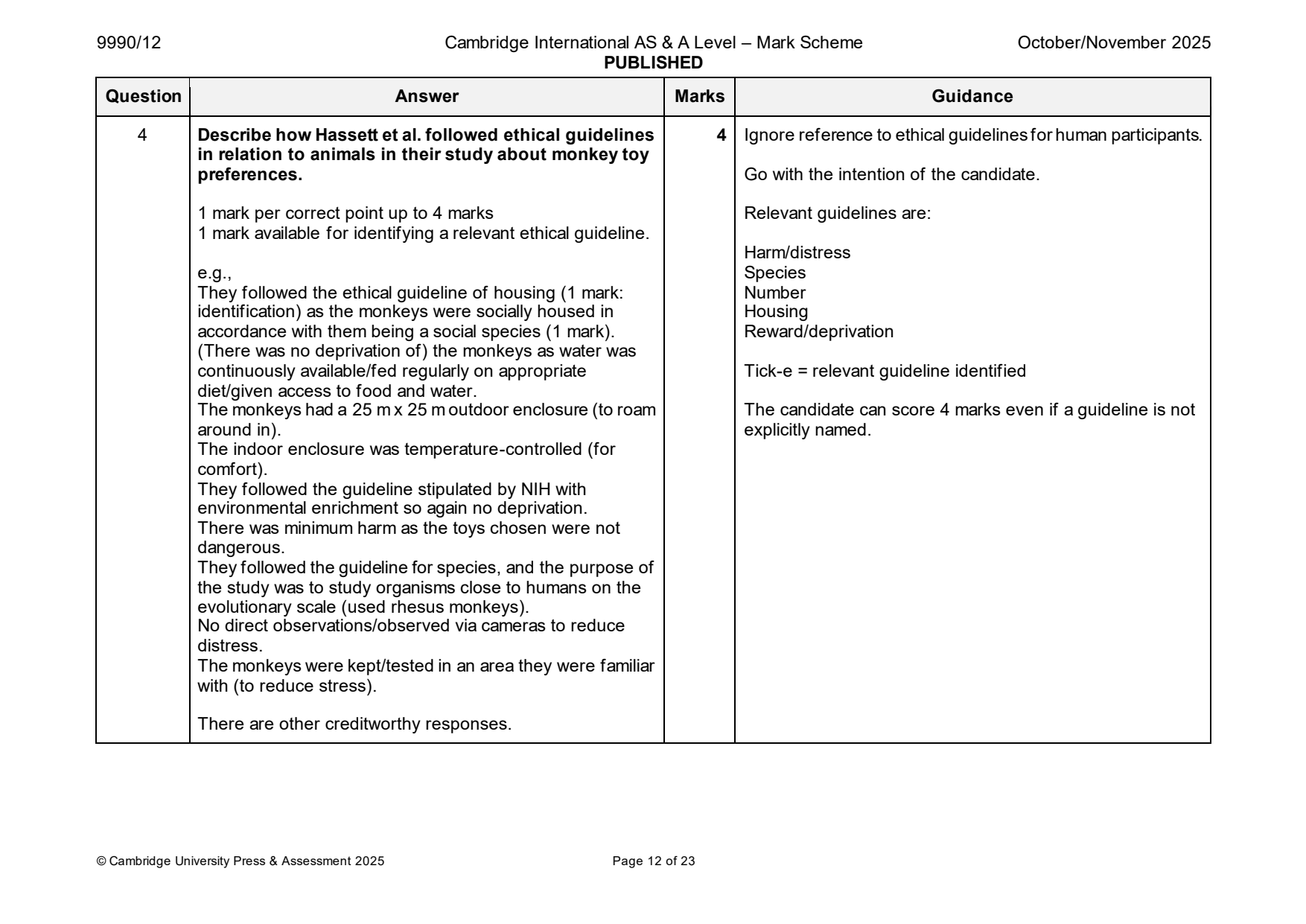 9990-2025-on-12-q04 official mark scheme page
