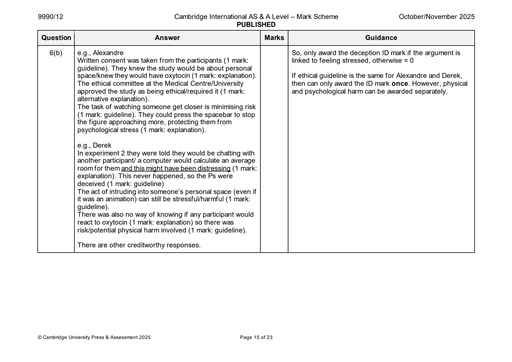 9990-2025-on-12-q06 official mark scheme page
