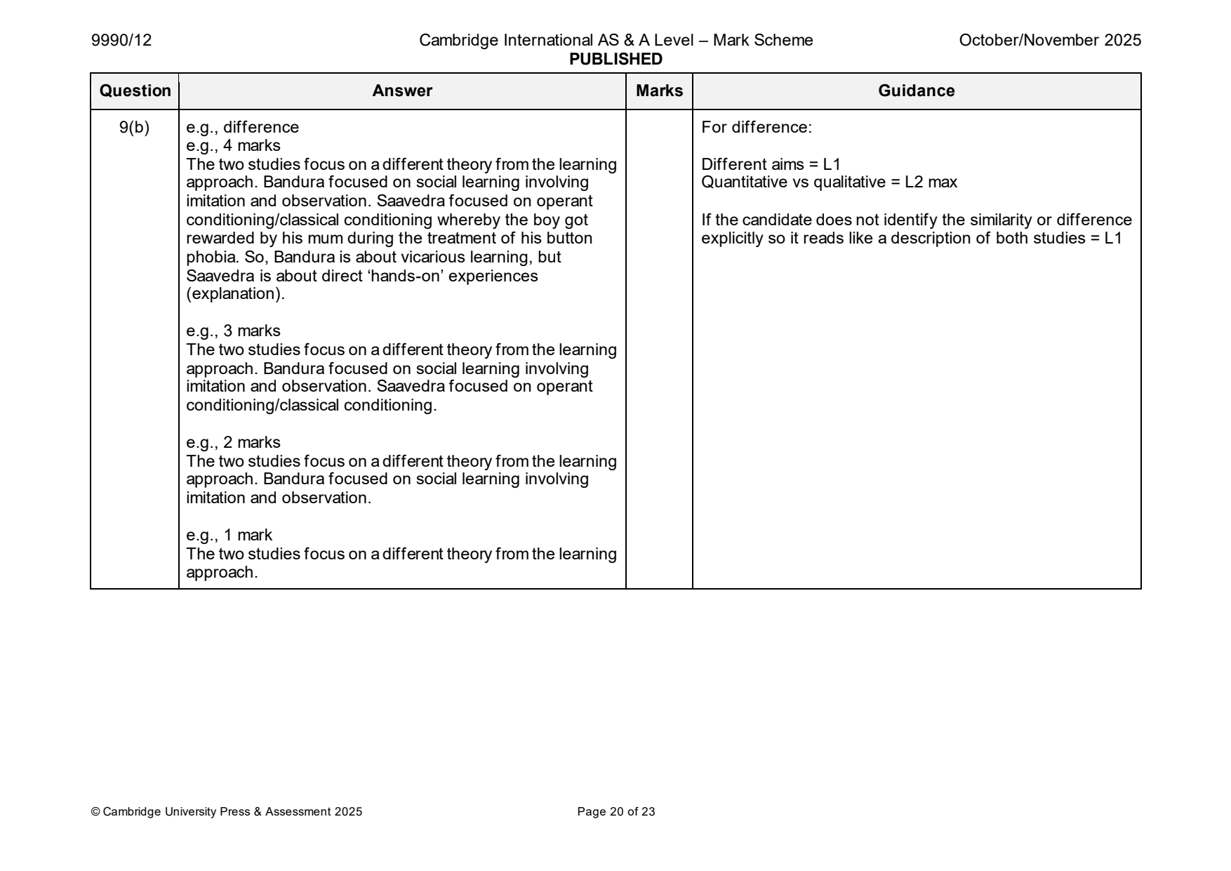 9990-2025-on-12-q09 official mark scheme page