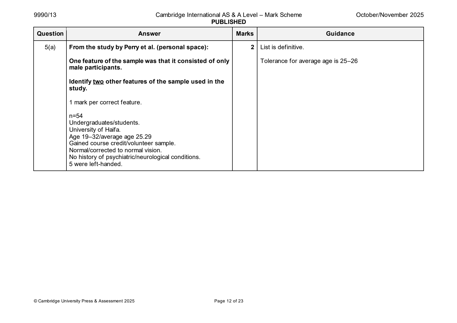 9990-2025-on-13-q05 official mark scheme page
