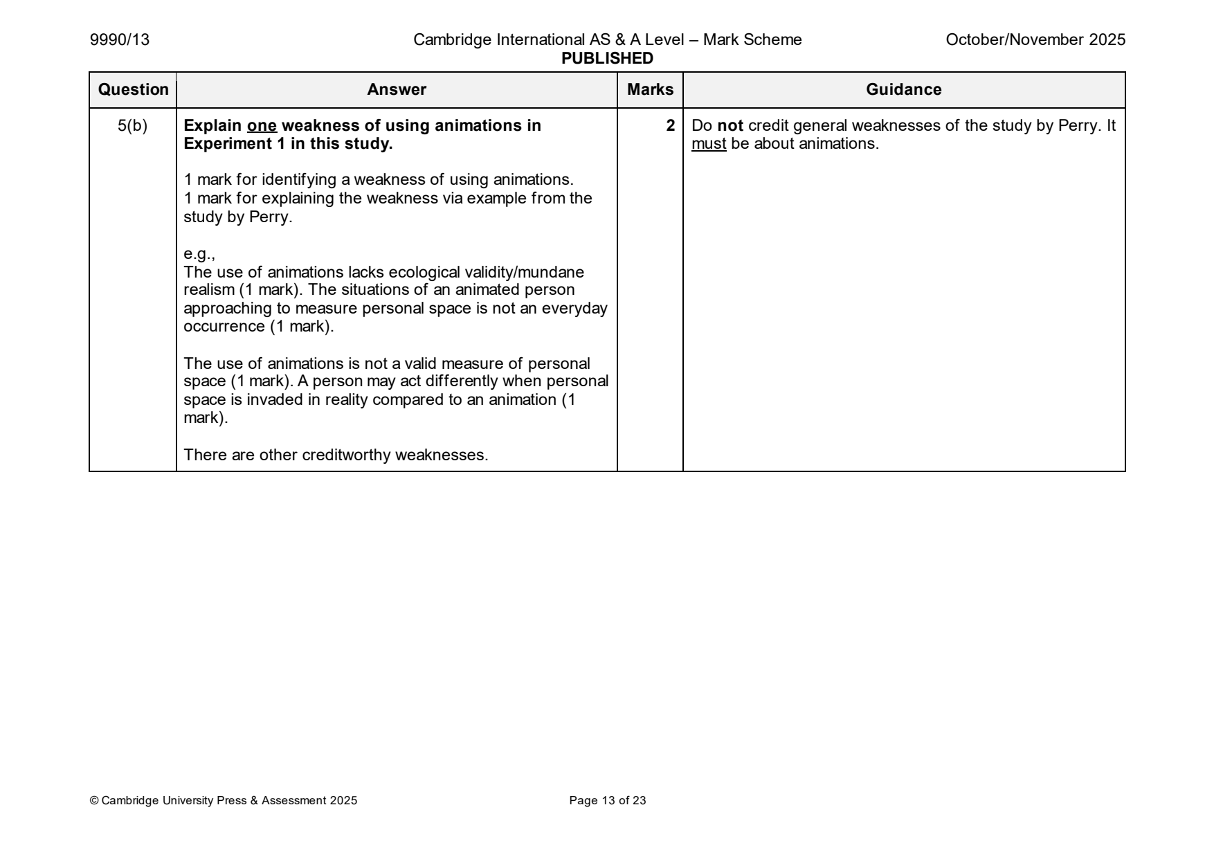 9990-2025-on-13-q05 official mark scheme page