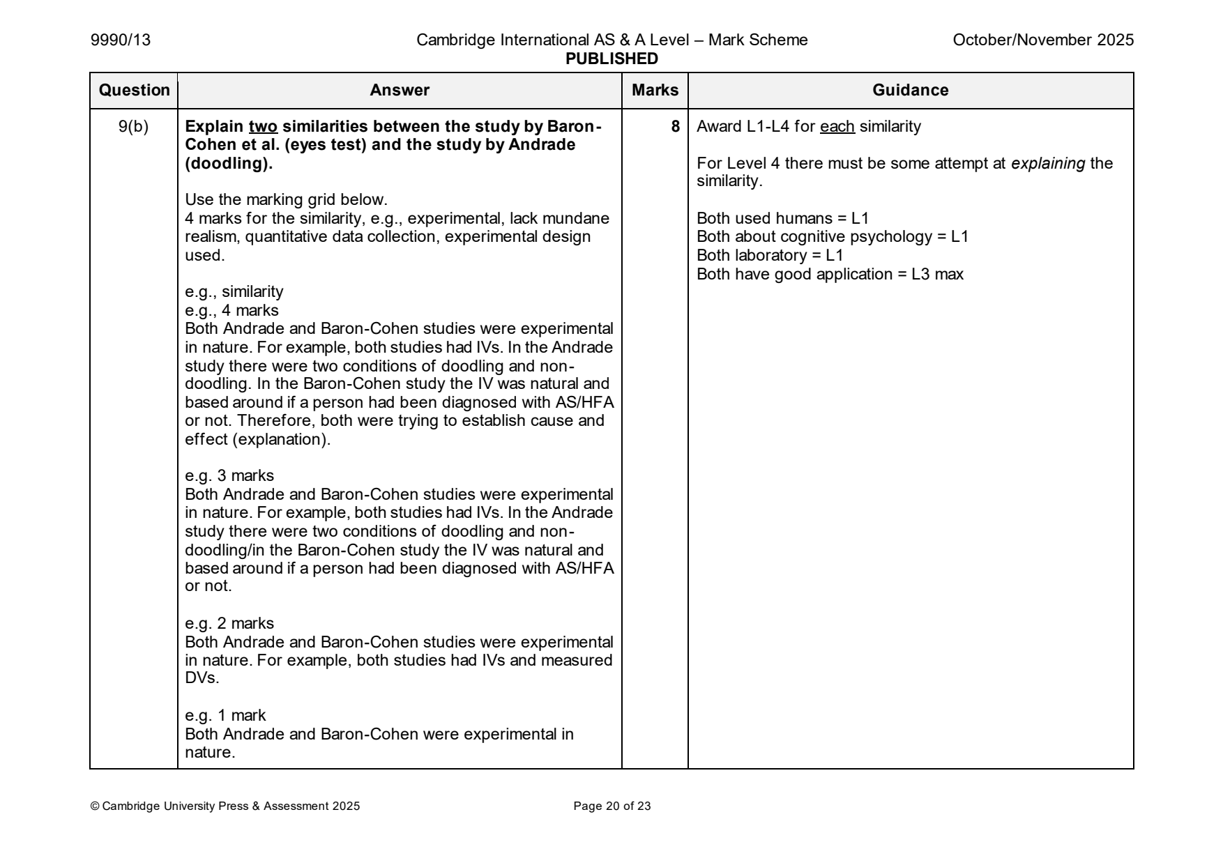 9990-2025-on-13-q09 official mark scheme page
