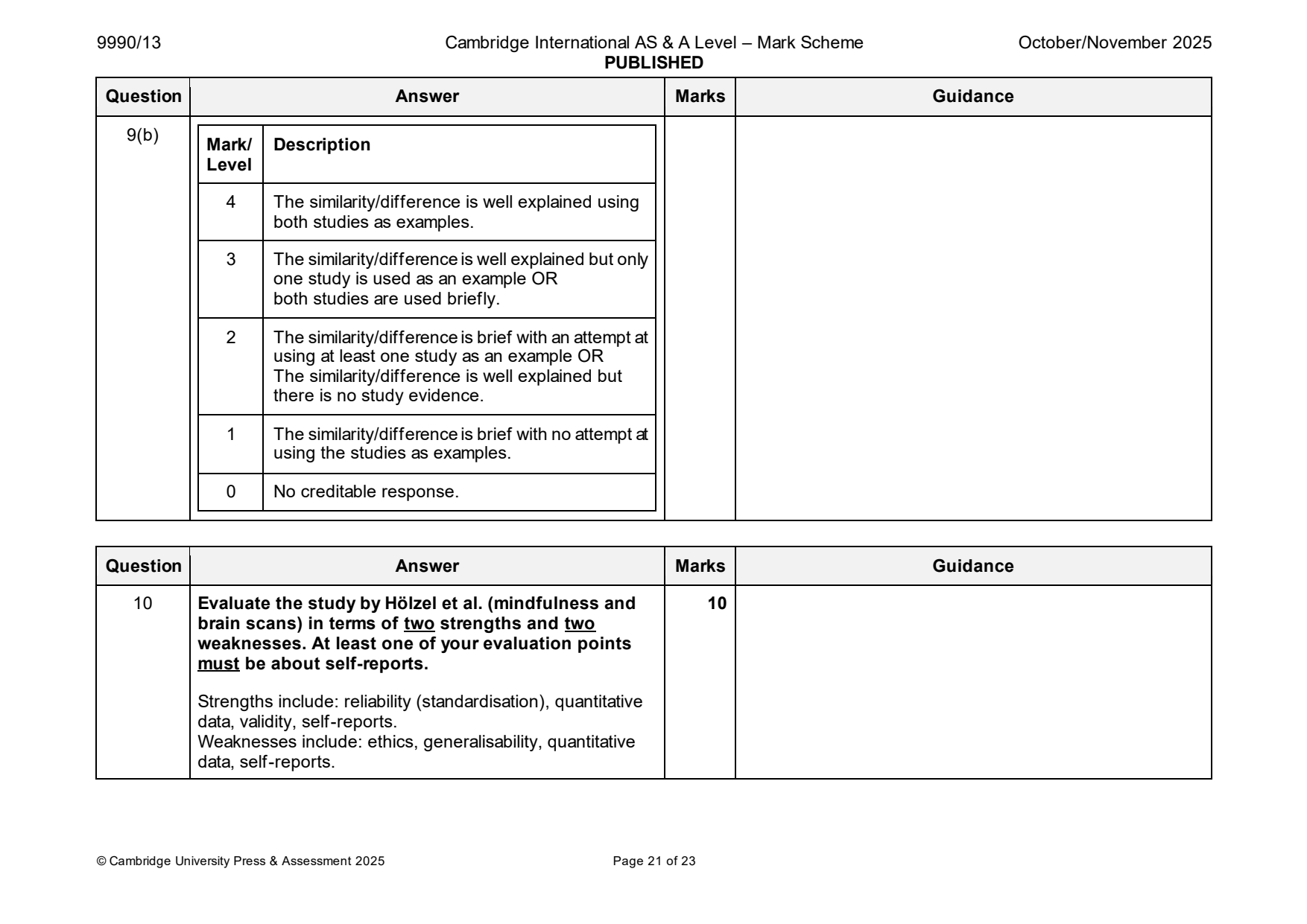 9990-2025-on-13-q10 official mark scheme page