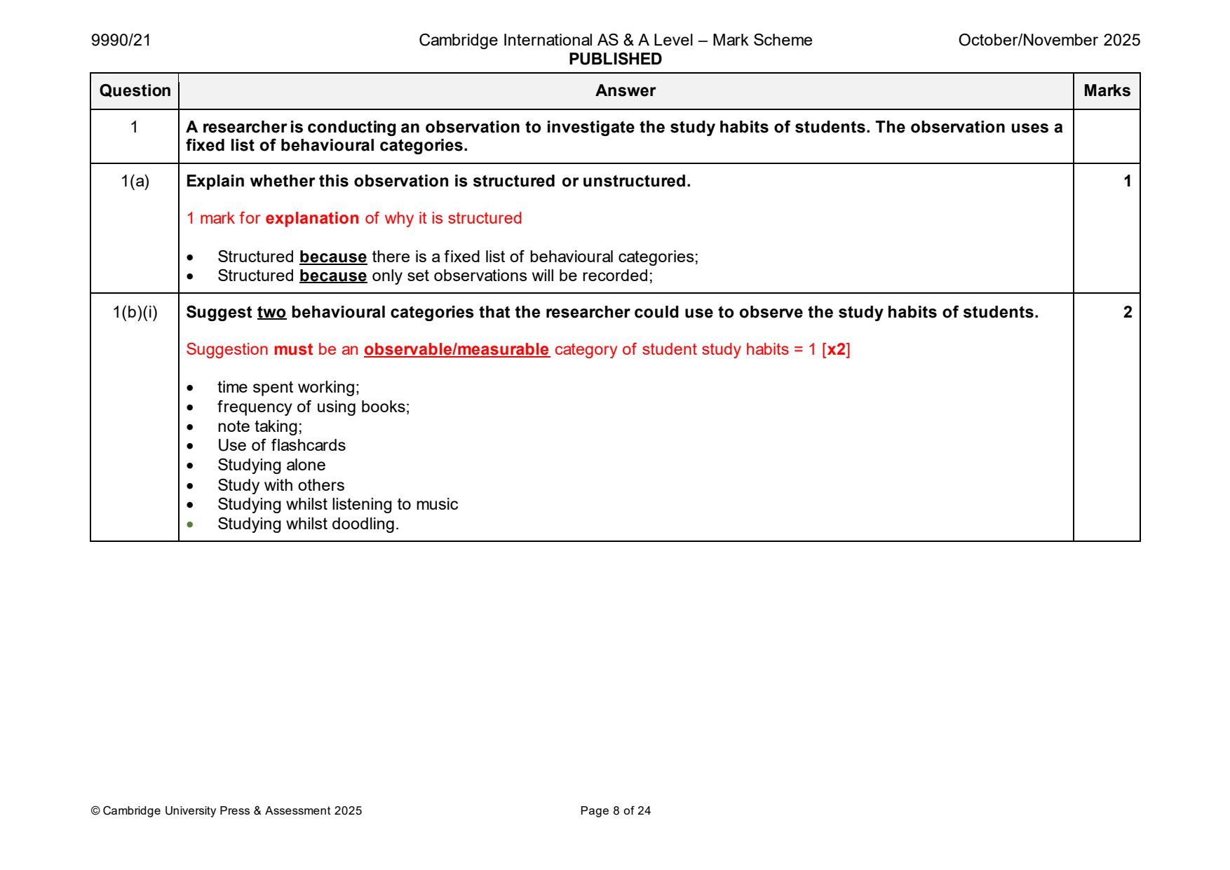 9990-2025-on-21-q01 official mark scheme page