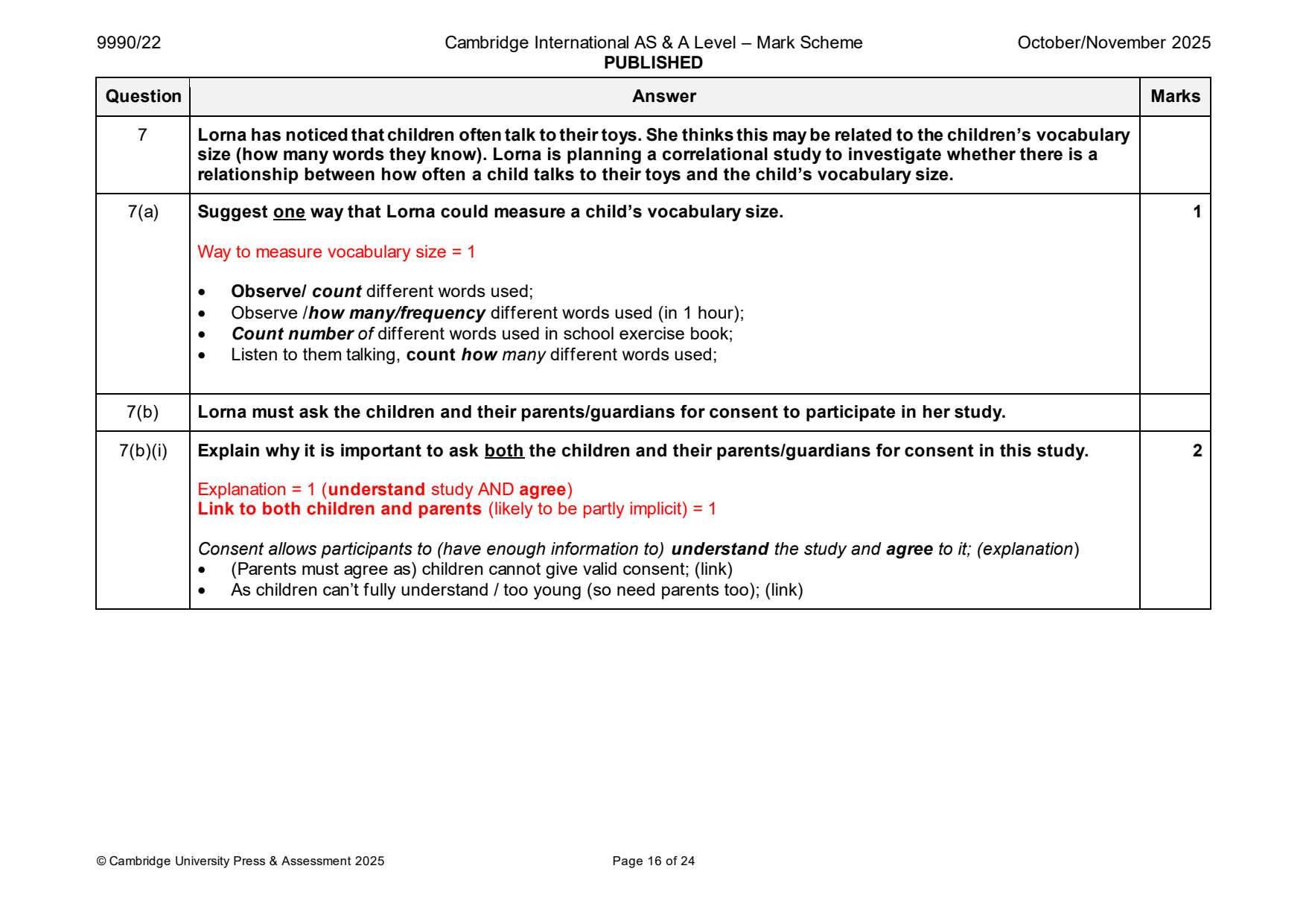 9990-2025-on-22-q07 official mark scheme page
