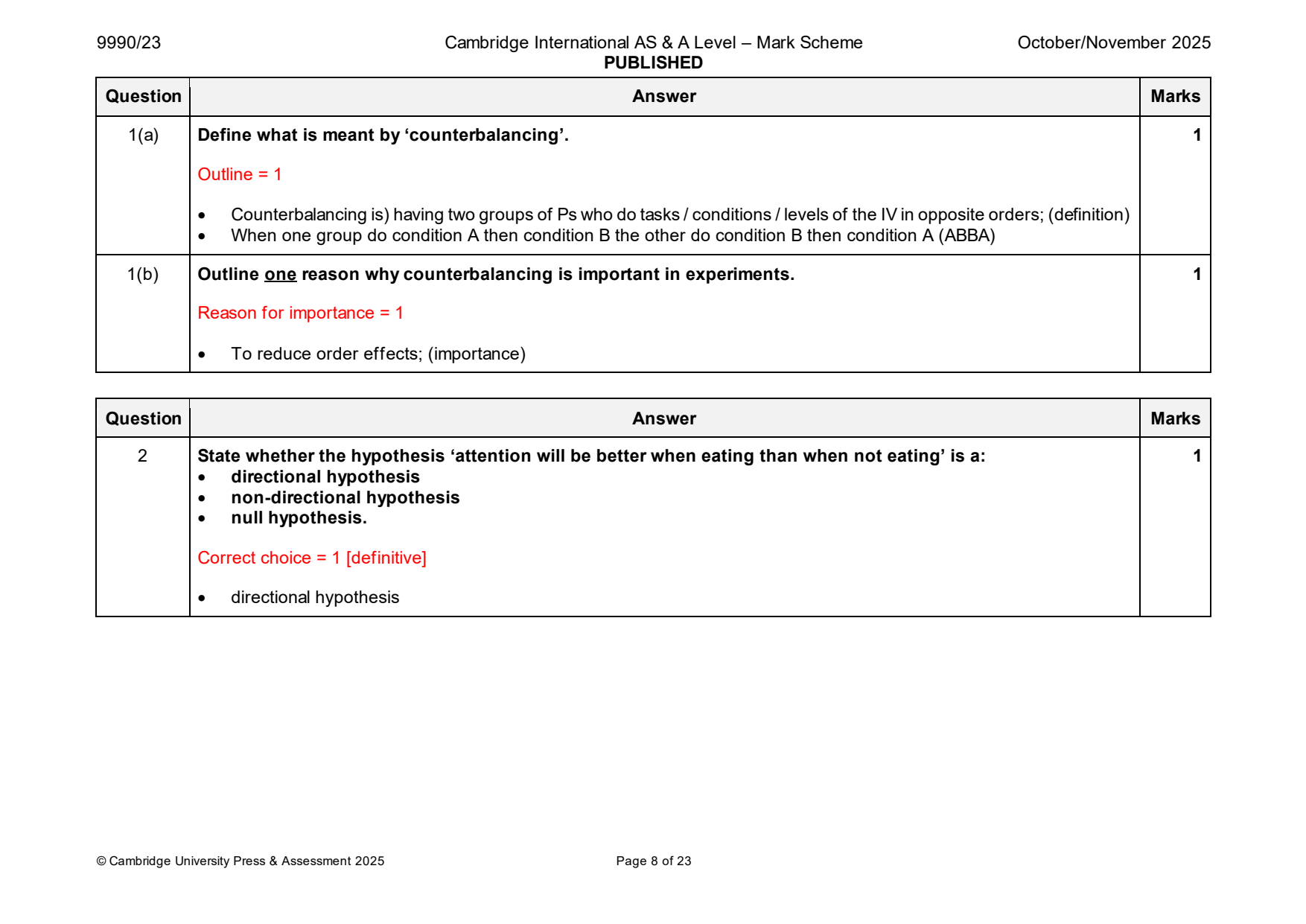 9990-2025-on-23-q01 official mark scheme page