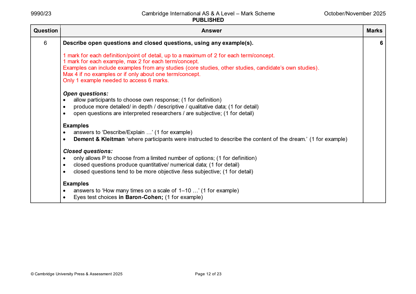 9990-2025-on-23-q06 official mark scheme page