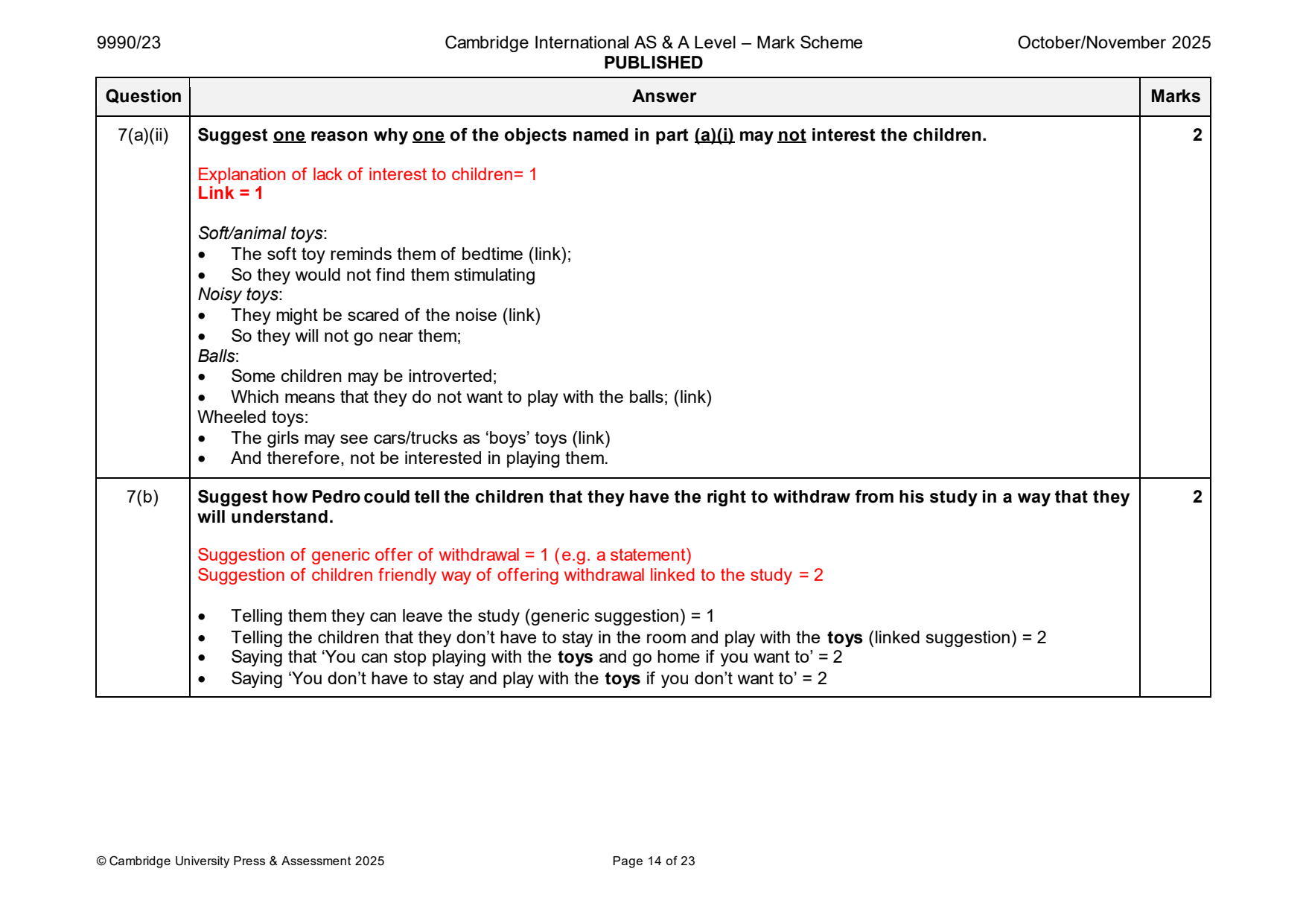 9990-2025-on-23-q07 official mark scheme page
