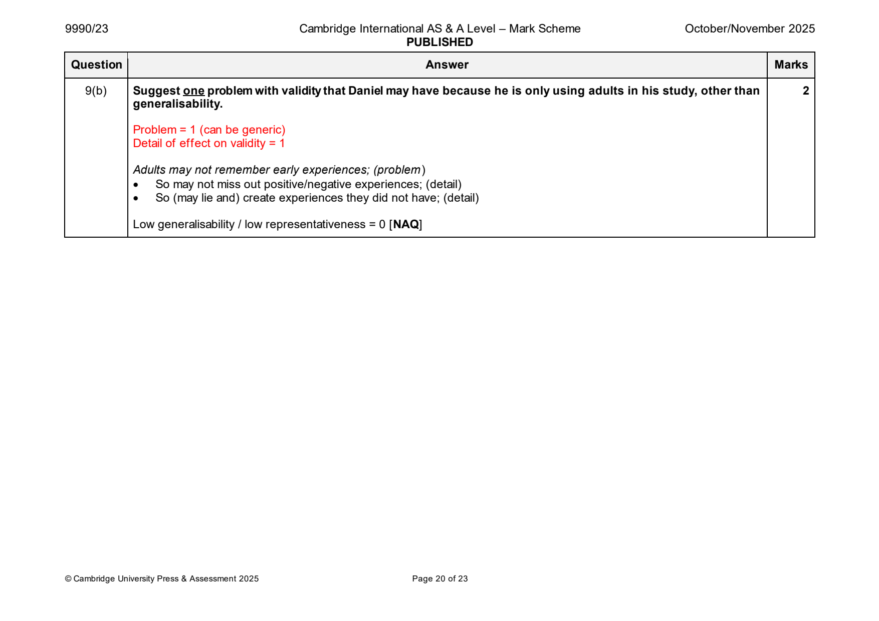 9990-2025-on-23-q09 official mark scheme page