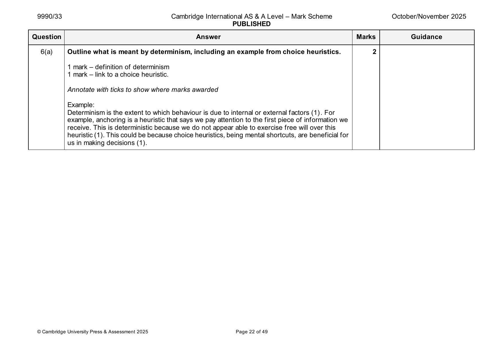 9990-2025-on-33-q06 official mark scheme page