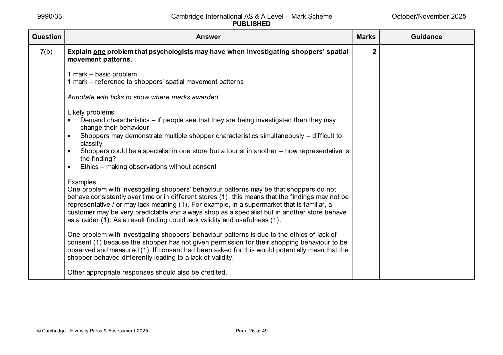 9990-2025-on-33-q07 official mark scheme page