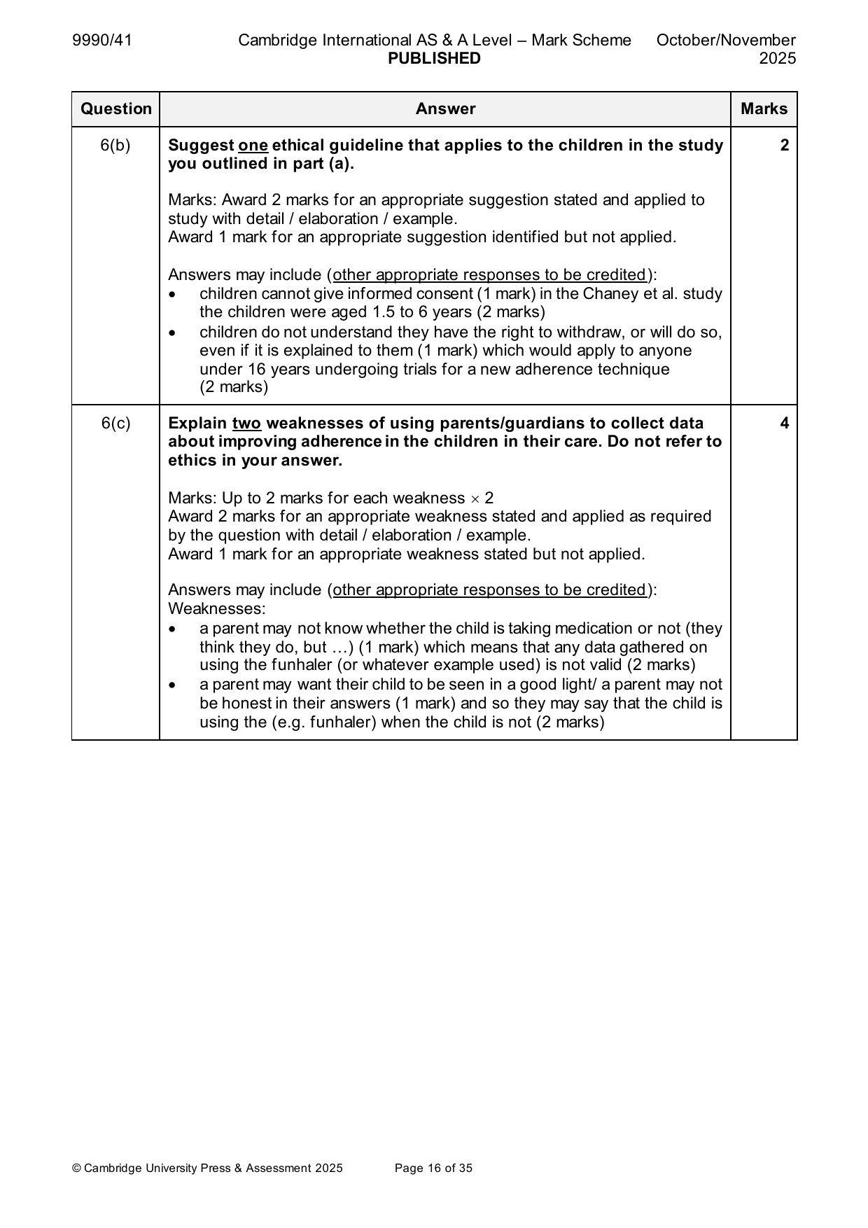9990-2025-on-41-q06 official mark scheme page